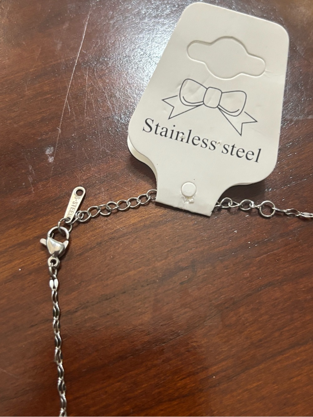 Stainless Steel Silver Rope Chain Necklace - Picture 4 of 5
